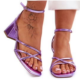 Moderigtige Felisa Violet højhælede sandaler lilla