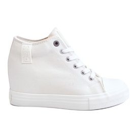 Hidden Wedge High Sneakers Big Star LL274035 Hvid