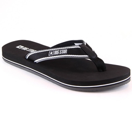 Sorte flade flip flops Big Star JJ274A377