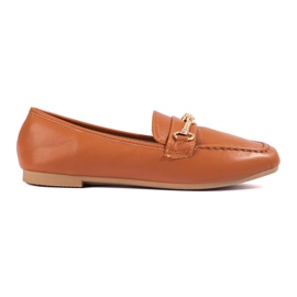 Brune Shelovet slip-on loafers til kvinder
