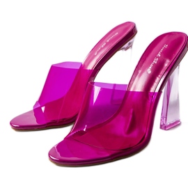 Pink gennemsigtige sliders fra Clichy lyserød