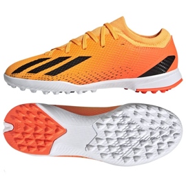 Adidas X Speedportal.3 Tf Jr GZ2467 fodboldsko orange appelsiner og røde