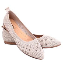 BM Gennembrudte ballerinaer Forlani Beige