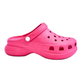 PG2 Skum Crocs sandaler på en chunky sål Mørk Pink Katniss lyserød
