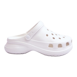 PG2 Skum glider Crocs på en chunky sål Hvid Katniss