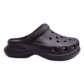 PG2 Skum glider Crocs på en tyk sål Sort Katniss
