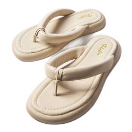 Beige chunky sandaler fra Smithfield