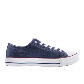Navy sneakers fra Lee Cooper LCWL-20-31-033 blå