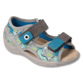 Befado børns sandaler læderindsats 065p164 grå