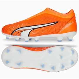 Puma Ultra Match Ll FG/AG 107229 01 fodboldsko orange appelsiner og røde