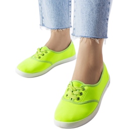 Neongrønne sneakers fra Lafayette