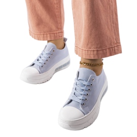 BM Hawthorne blå platform sneakers