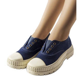 Marineblå sneakers fra Walton
