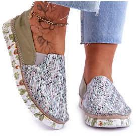 Dame læder Slip-on sko Maciejka 03512-51 Grøn