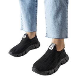 Sorte slip-on sneakers fra Yellville