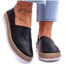 Læder Espadriller Loafers Big Star LL276002 Sort