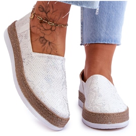 Læder Espadriller Loafers Big Star LL276004 Hvid