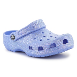 Træsko Crocs Classic Glitter Træsko K Jr 206993-5Q6 blå