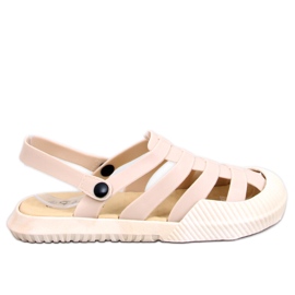 Sammy Beige gummisandaler til kvinder
