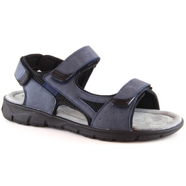 American Club mænds marineblå velcro-sandaler