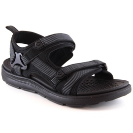 News Nyheder 5623 sorte velcro-sandaler til mænd