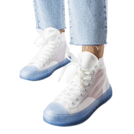 Hvide og blå high-top sneakers fra Nanterre