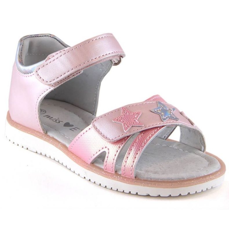 Velcro sandaler Miss Jr EVE427A pink lyserød