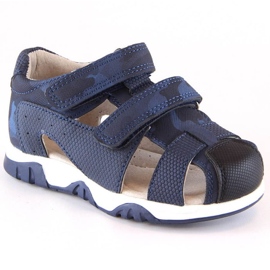 Velcro sandaler camo News Jr 5909 marineblå