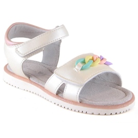Velcro sandaler med kæde Miss Jr EVE426 beige
