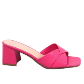 BM Poncia Fuchsia sandaler med lav hæl lyserød