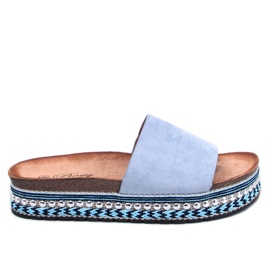 BM Donnie Blue udsmykkede sandaler blå