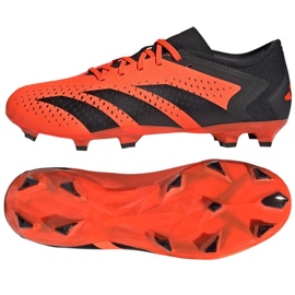 Adidas Predator Accuracy.3 L Fg M GW4601 fodboldsko rød appelsiner og røde