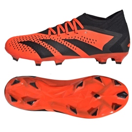 Adidas Predator Accuracy.3 Fg M GW4591 fodboldsko rød appelsiner og røde