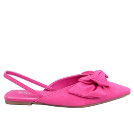 BM Geffen Fuchsia sløjfe tøfler lyserød