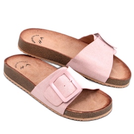 Darke Rosa sandaler med spænde lyserød