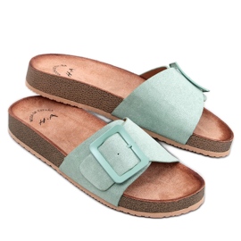 Darke Verde Buckle Slides grøn