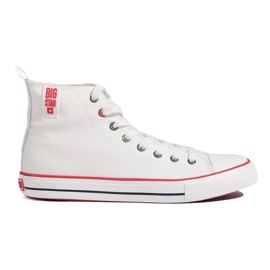 White Big Star mænds high-top sneakers hvid