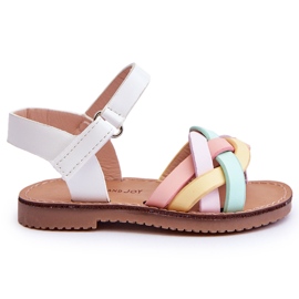 Velcro-sandaler til børn Multicolor Kimmi hvid
