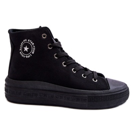 Høje sneakers til kvinder Big Star LL274A182 Sort