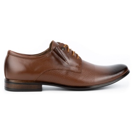Olivier Herre elegante lædersko 302T3 brun