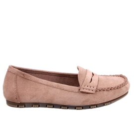 Anaya Khaki ruskinds loafers til kvinder beige