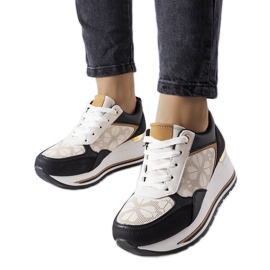 Sorte wedge sneakers fra Pouliotte