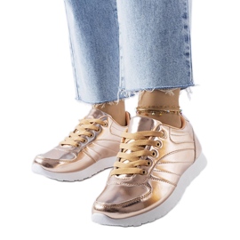 Quessy guld sneakers gylden