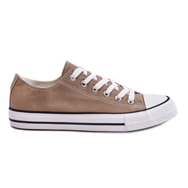 FR1 Klassiske lavtop sneakers til kvinder Beige Vegas
