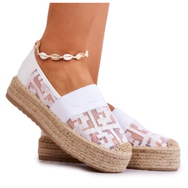 FE1 Hvid Berkaley Slip-On Espadrilles til kvinder