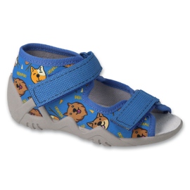 Befado Sandals Børne læderindsats 350p042 blå i hunde