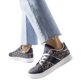 Inna Marineblå sneakers dekoreret med Bolduc-monogrammet