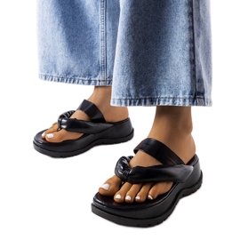 Inna Sorte chunky flip-flops fra Lupi