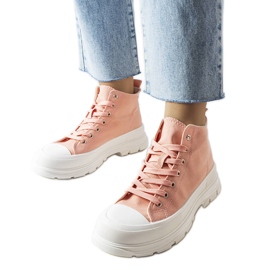 Inna Saverio pink high-top sneakers lyserød