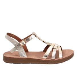 Aguilera Gold damesandaler gylden